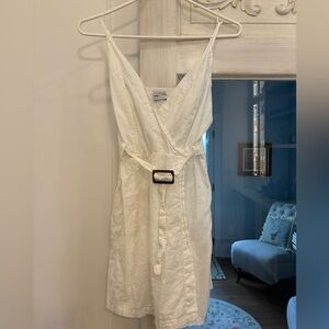 Urban Outfitters White Mini Dress with Belt